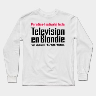 Television en Blondie Amsterdam Concert Poster (1977) Long Sleeve T-Shirt